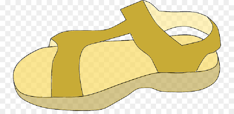 Sandalia Amarilla，Zapato PNG