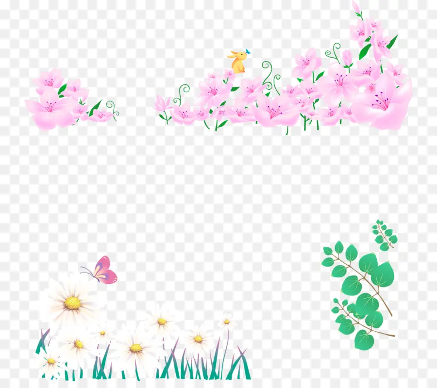 Diseño Floral，Fondo De Escritorio PNG