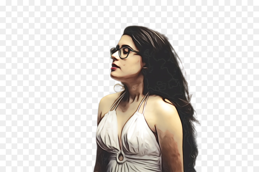 Gafas，El Cabello Negro PNG