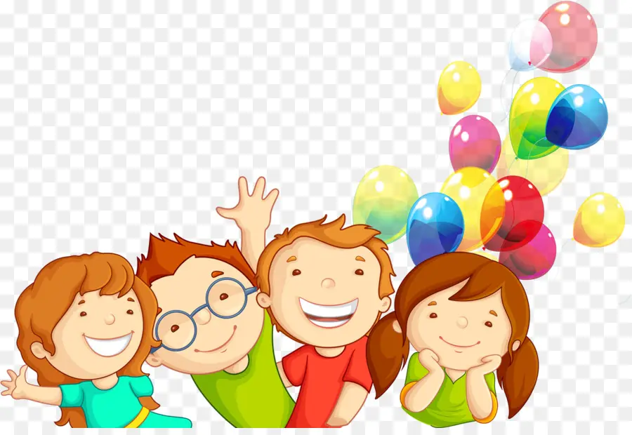 Niños，Globos PNG