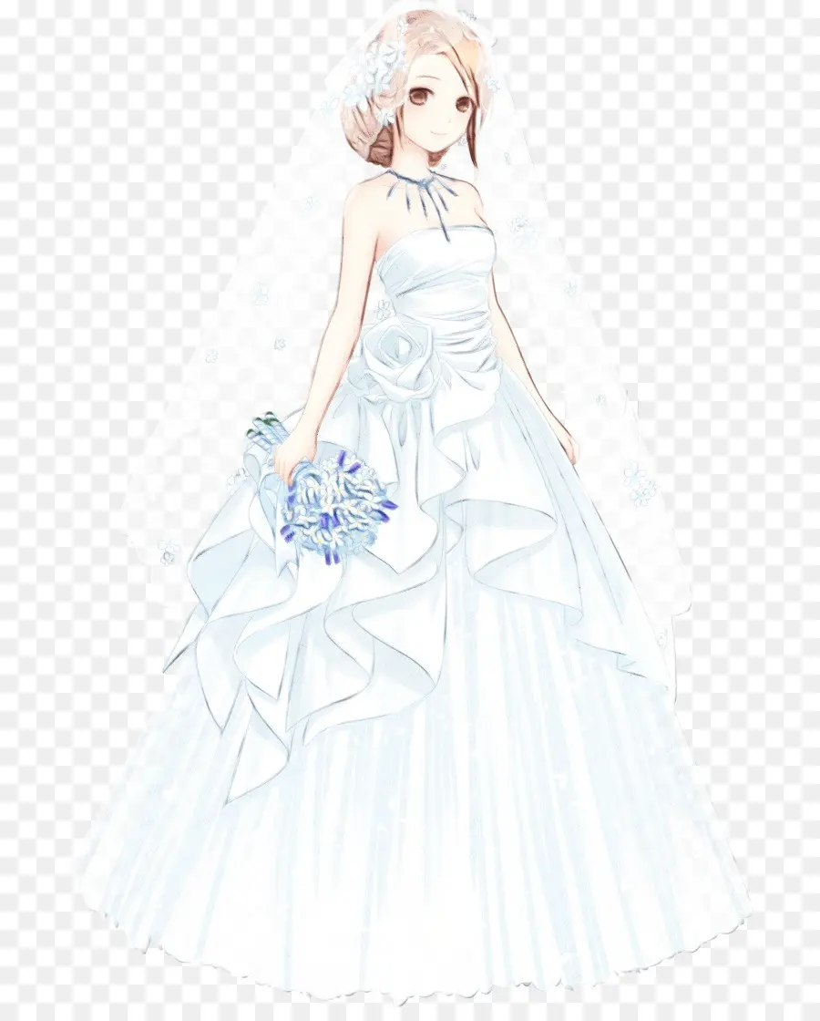 Vestido De Novia，Niña De Las Flores PNG