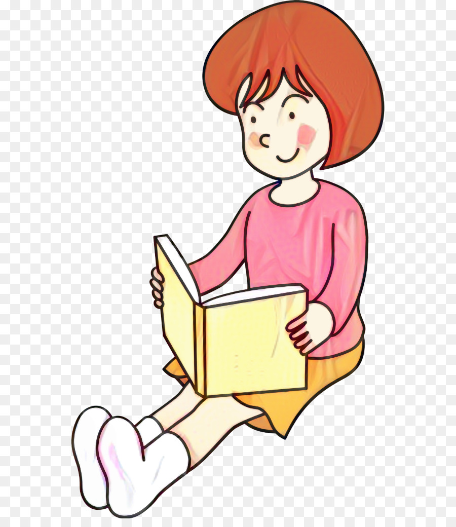 Niña Leyendo，Libro PNG