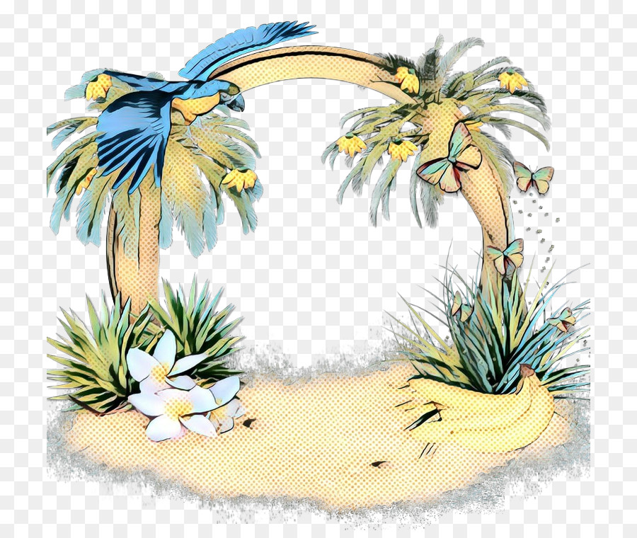 Diseño Floral，Amarillo PNG