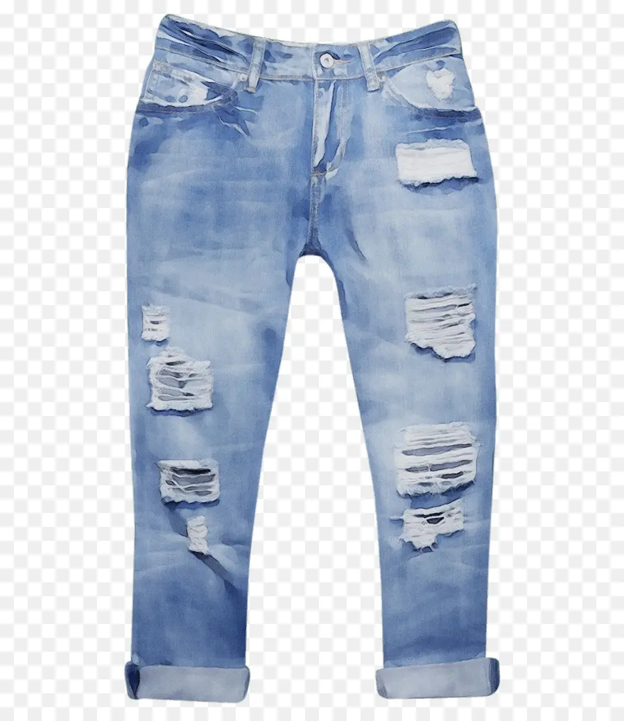 Jeans Rotos，Moda PNG