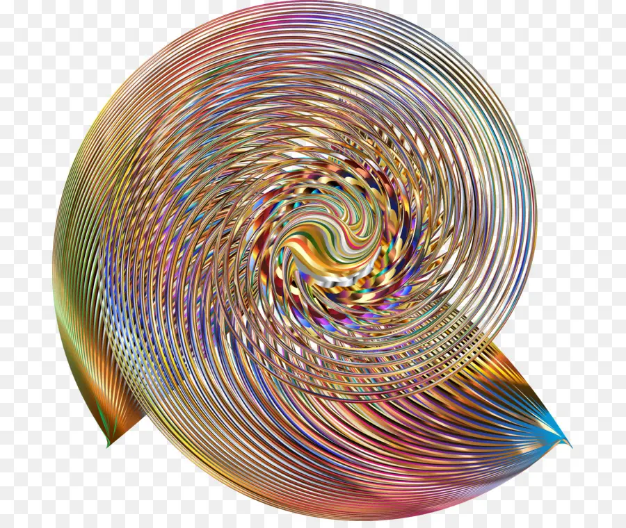 Espiral Colorida，Patrón PNG