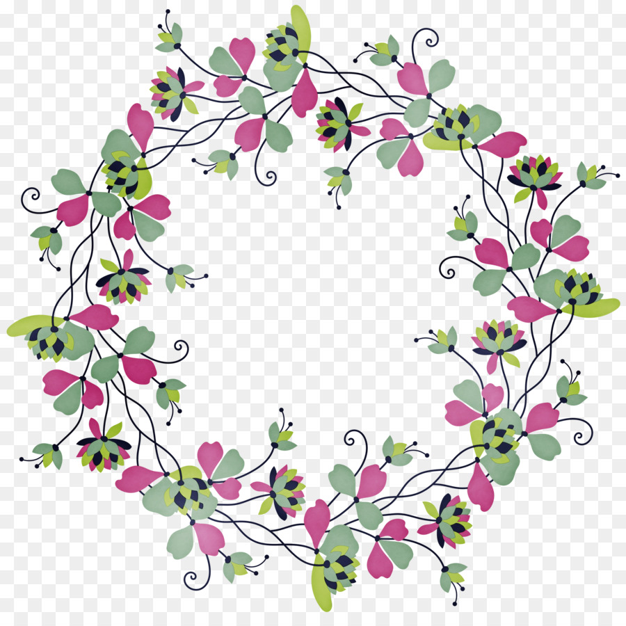 Diseño Floral，Corona PNG