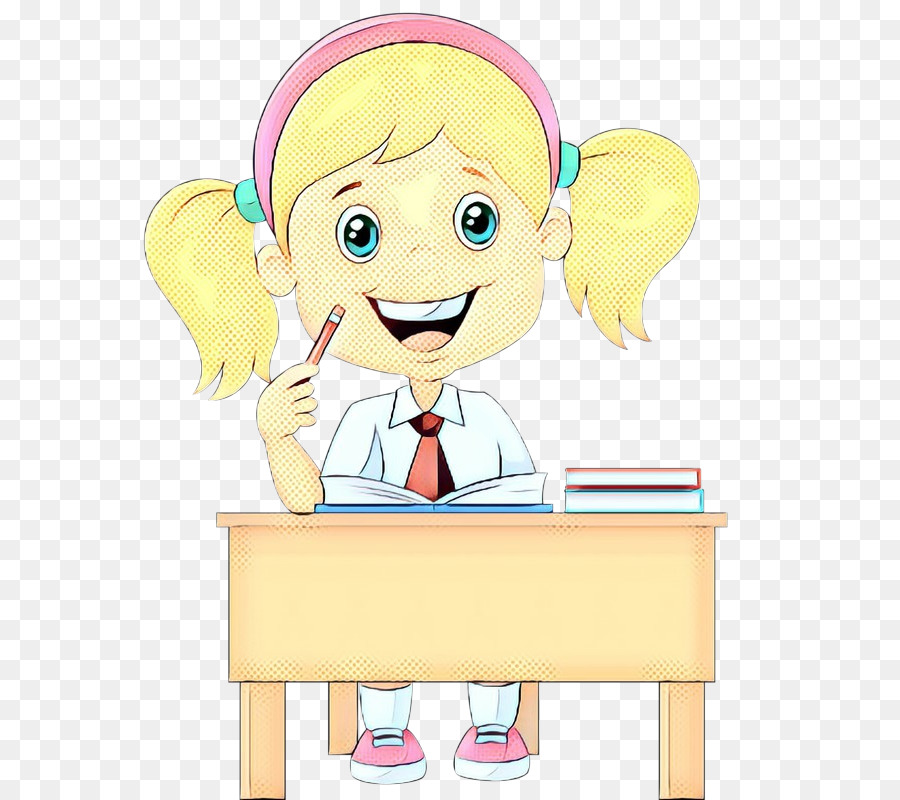 Chica En El Escritorio，Alumno PNG