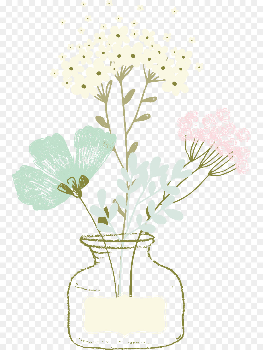 Florero，Flor PNG