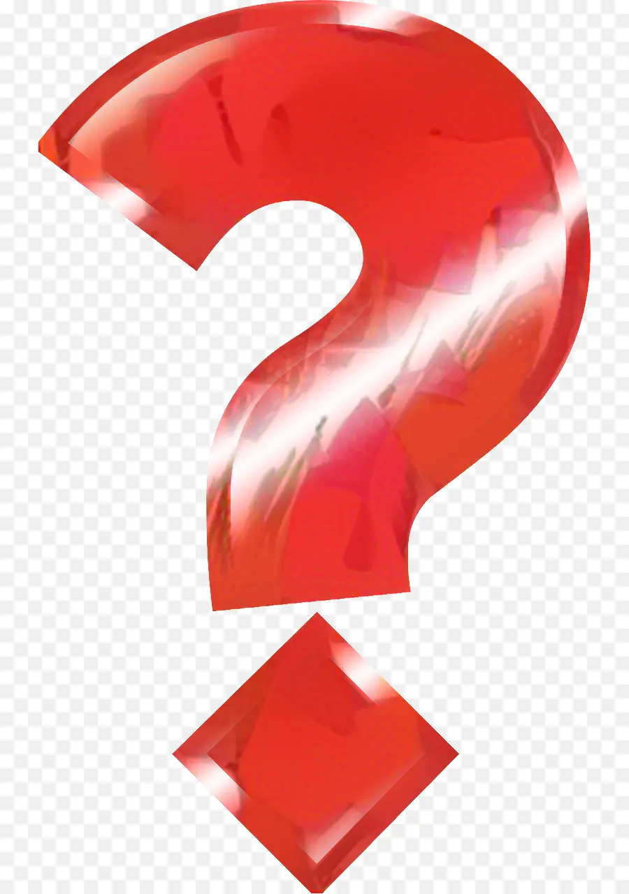 Signo De Interrogación，Rojo PNG