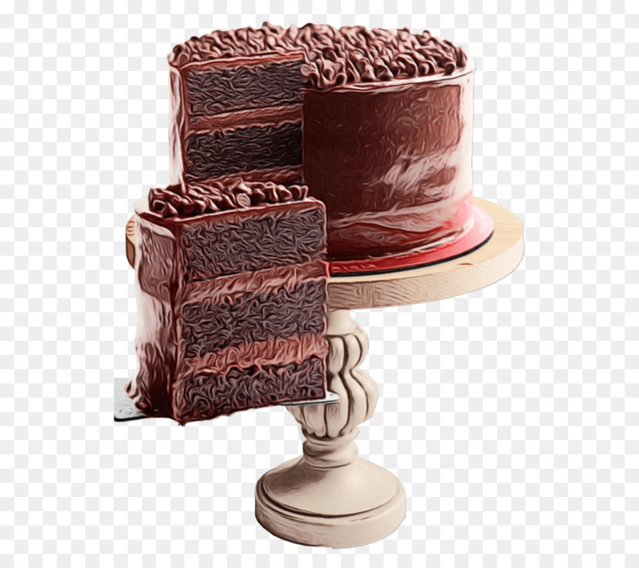 Pastel De Chocolate，Ganache De Chocolate PNG