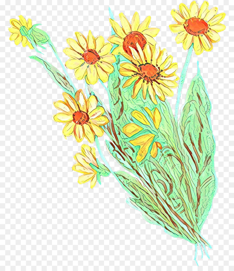 Diseño Floral，Crisantemo PNG