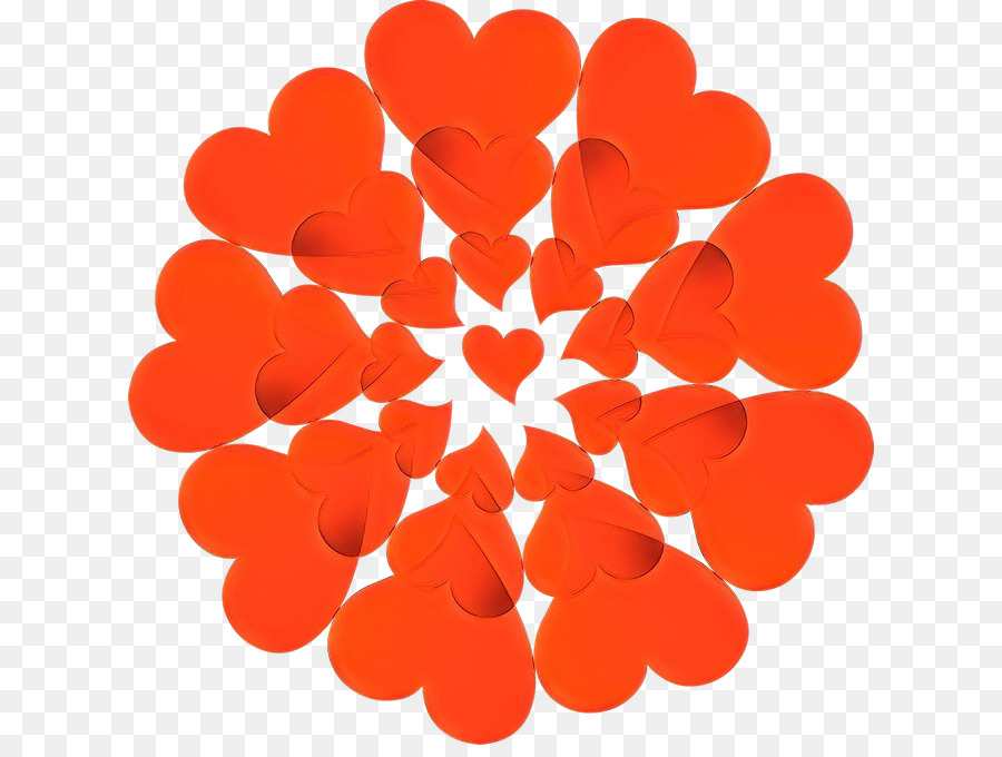 Corazón，Naranja PNG