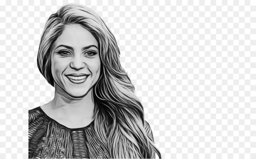 Shakira，En Blanco Y Negro PNG