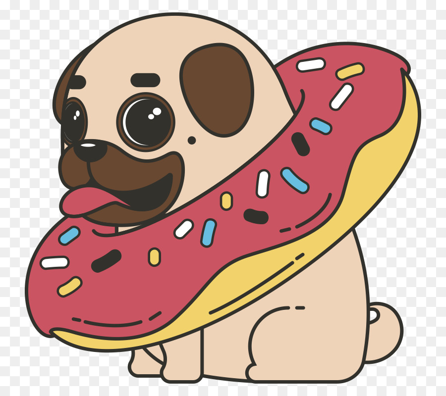 Pug，Donuts PNG