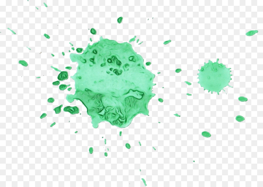 Salpicaduras De Pintura Verde，Color PNG