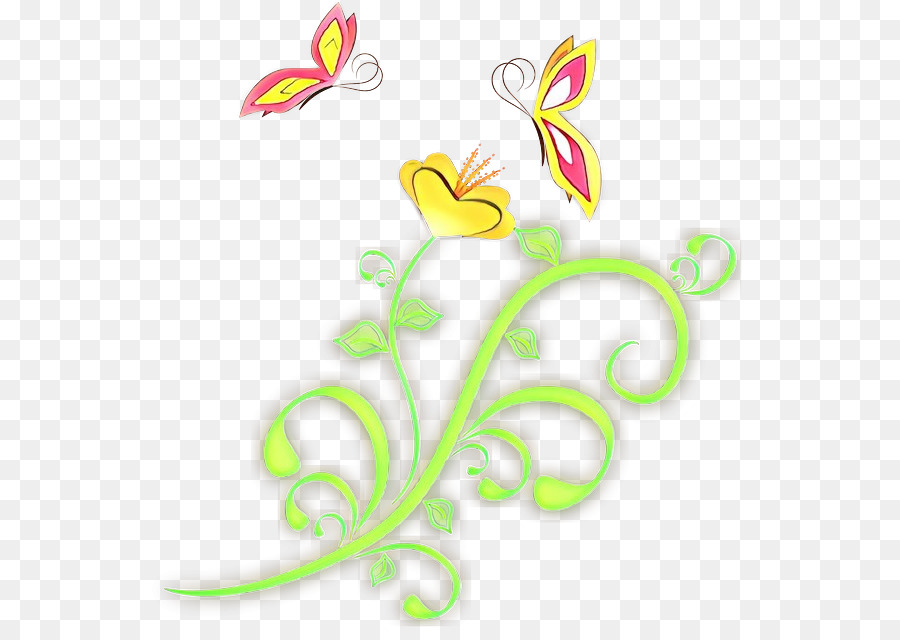 Flores Y Mariposas，Naturaleza PNG