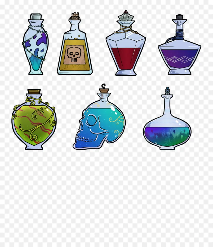 Botellas De Poción，Magia PNG