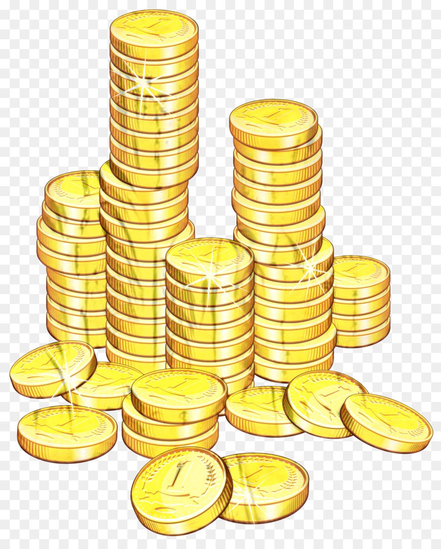 Monedas De Oro，Dinero PNG