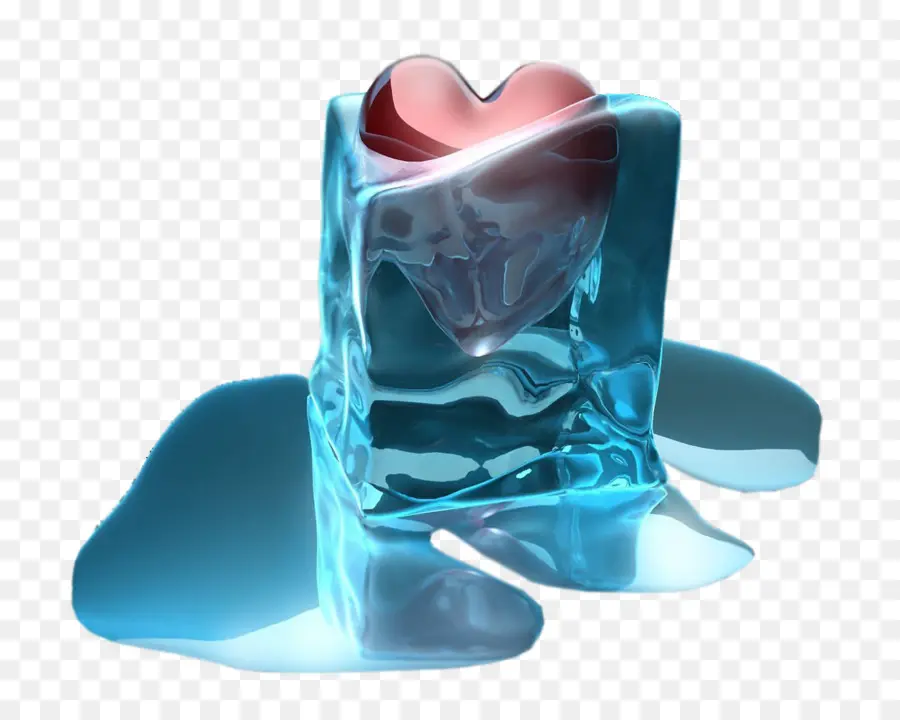 Corazón En Hielo，Hielo PNG