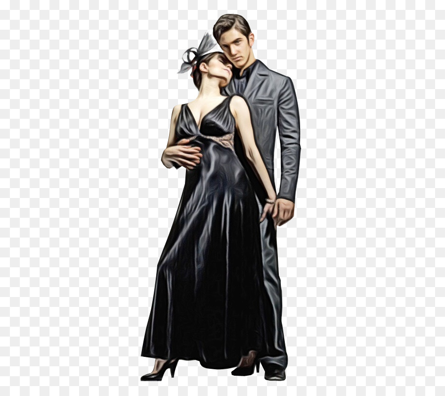 Pareja En Ropa Formal，Elegante PNG