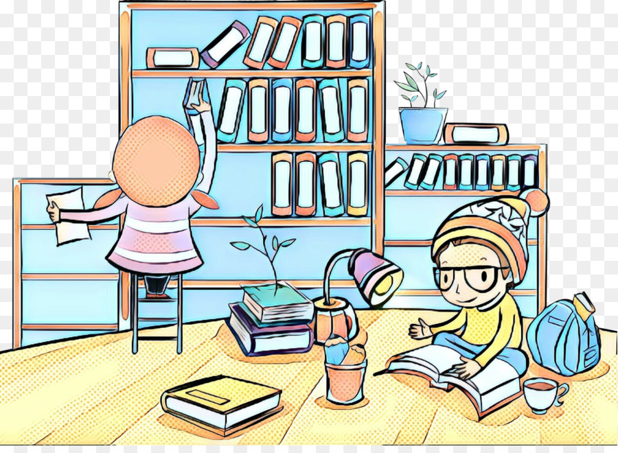 Escena De La Biblioteca，Libros PNG