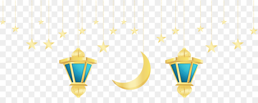 Linternas Y Luna，Estrellas PNG