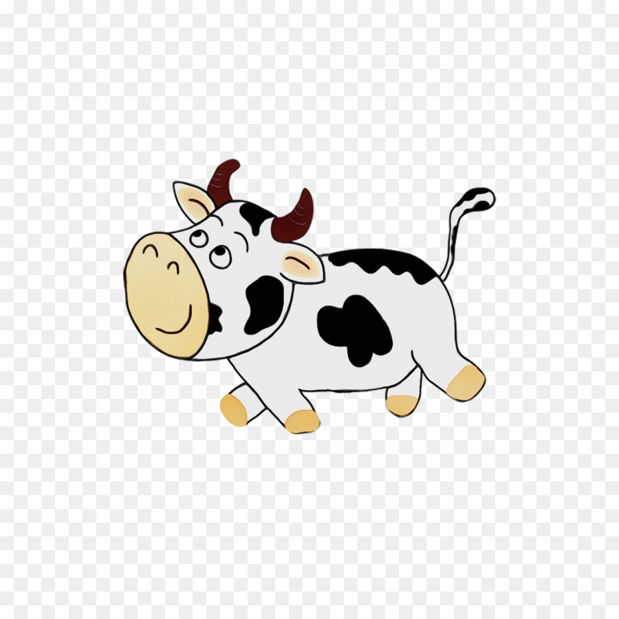 Cara De Vaca De Dibujos Animados，Animal PNG