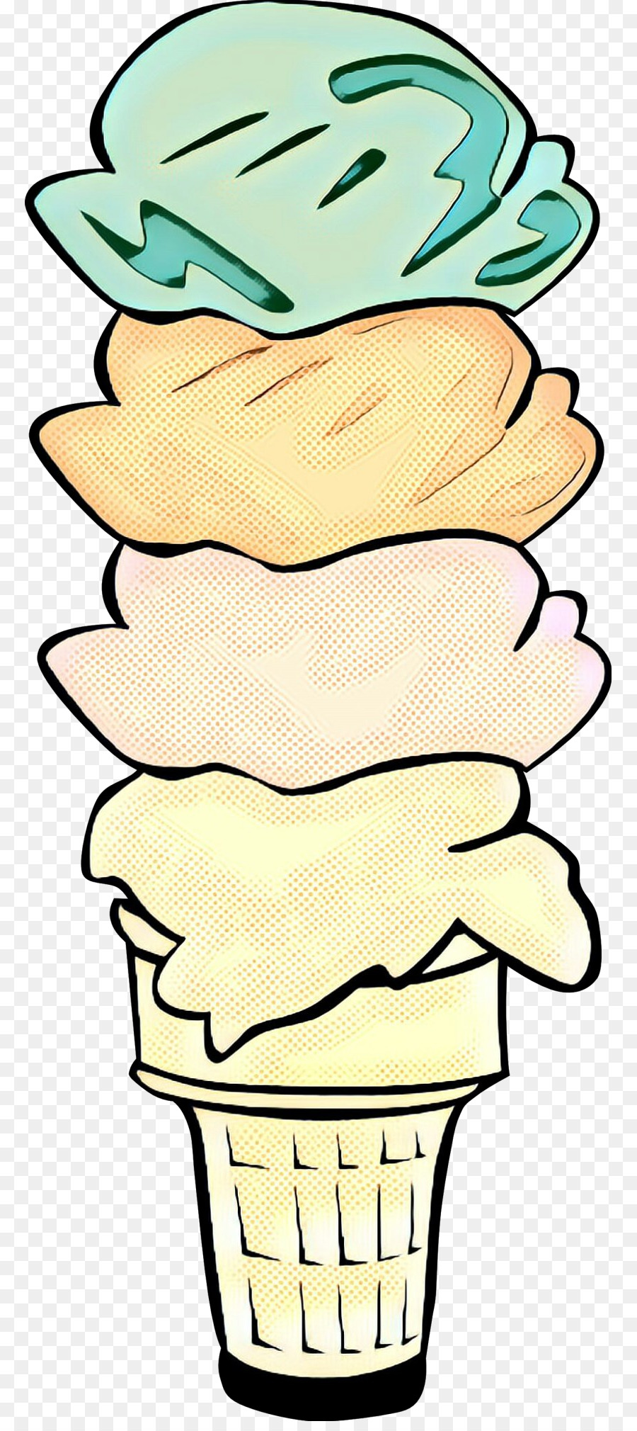 Conos De Helado，Helado PNG