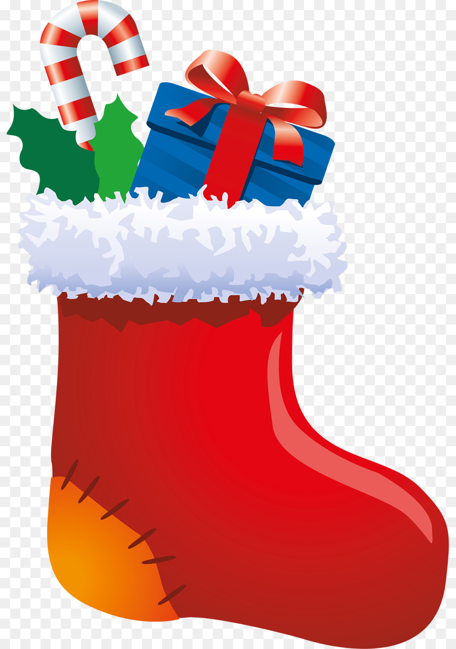 Bastón De Caramelo，Medias De Navidad PNG