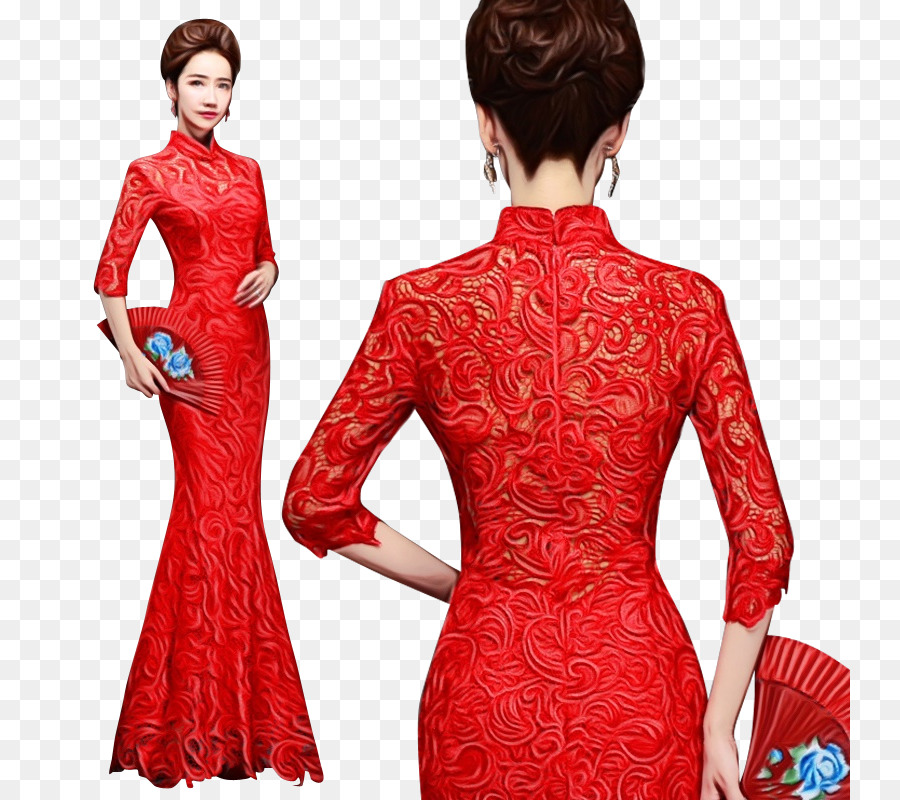 Cheongsam，Vestido PNG