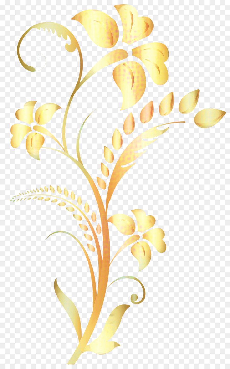 Diseño Floral，Hoja PNG