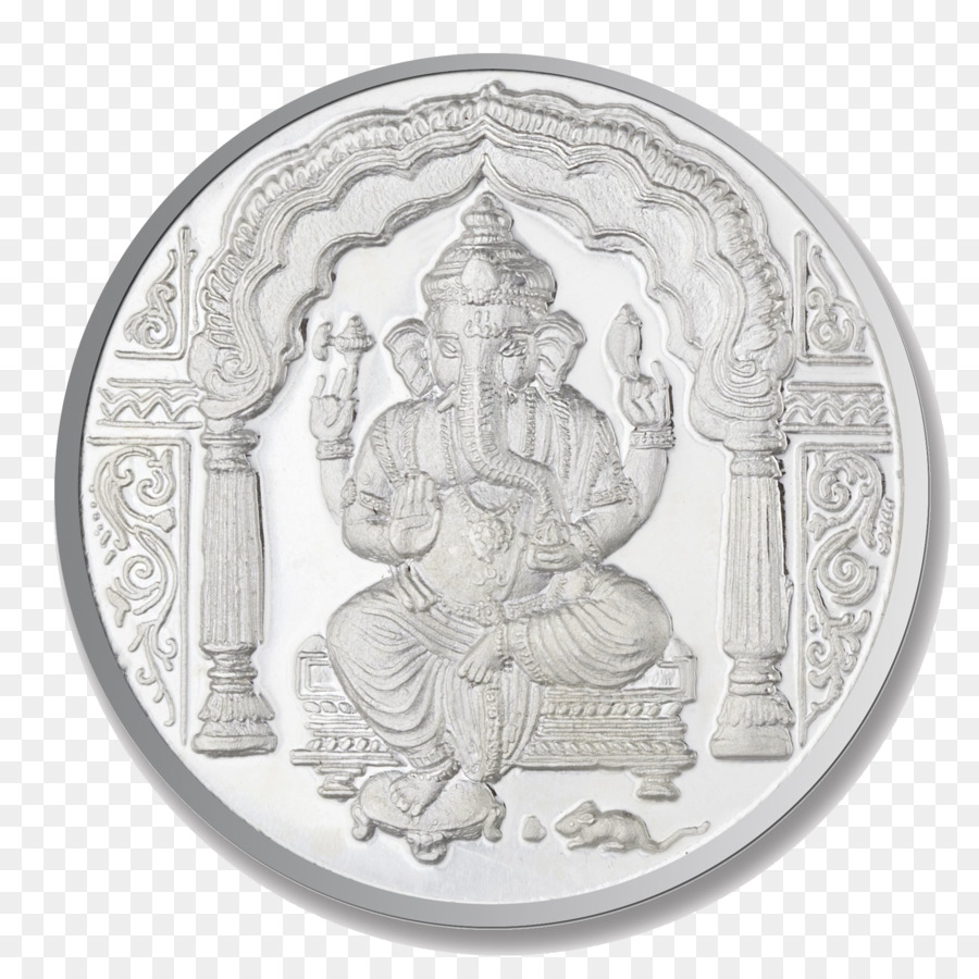 Ganesha，Moneda De Plata PNG