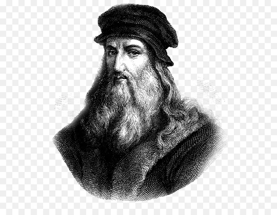 Leonardo Da Vinci，Retrato PNG