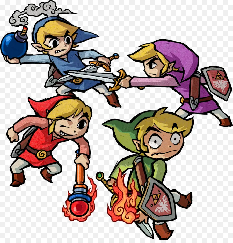 La Leyenda De Zelda Four Swords Adventures，La Leyenda De Zelda Un Vínculo Con El Pasado PNG