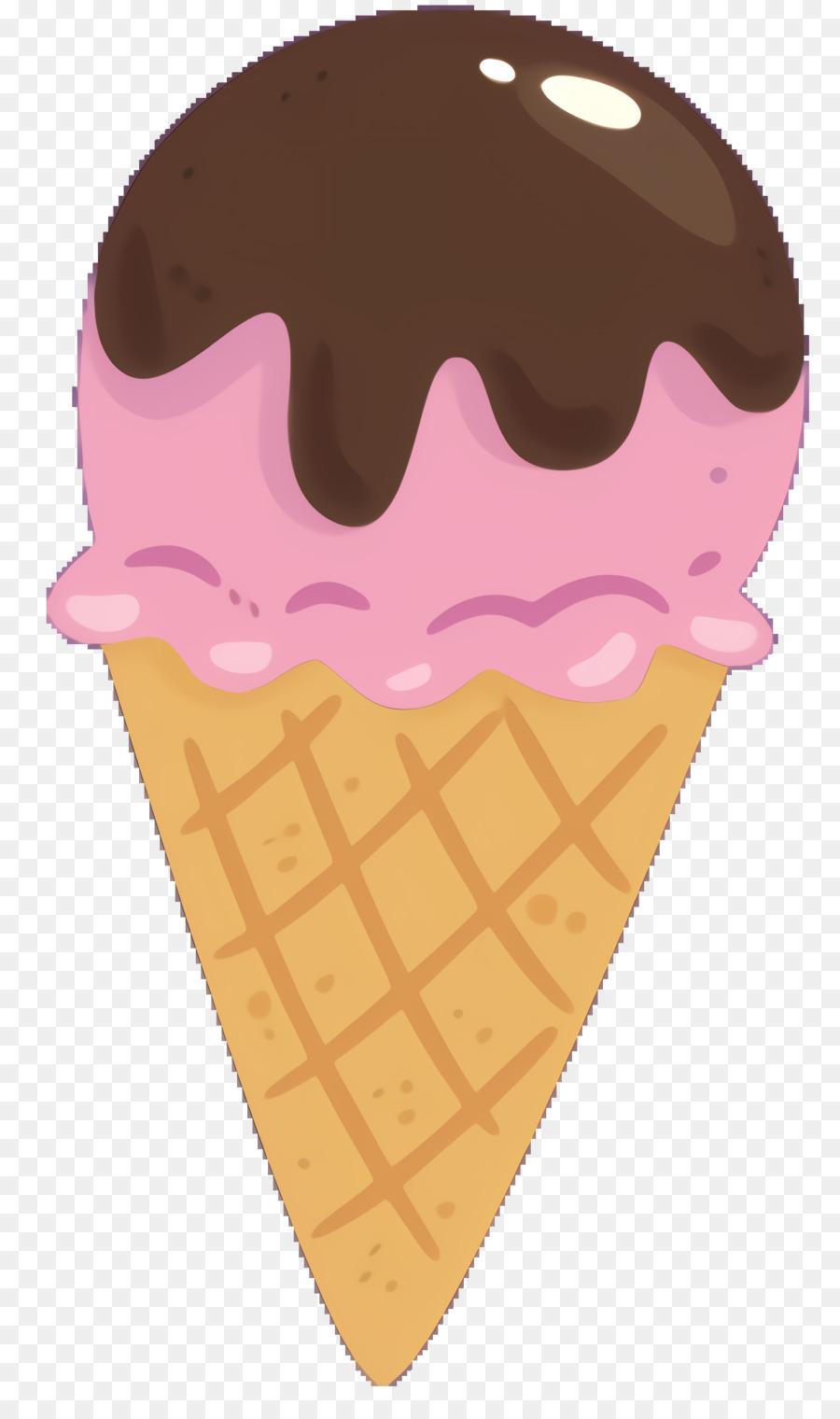 Napolitana De Crema De Hielo，Helado PNG