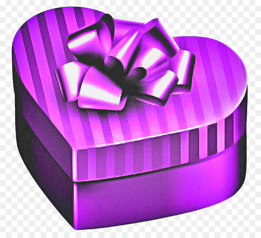 Caja De Regalo Morada，Presente PNG