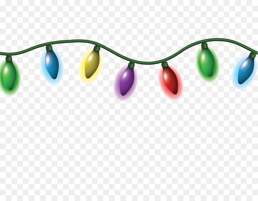 luces de navidad png transparente