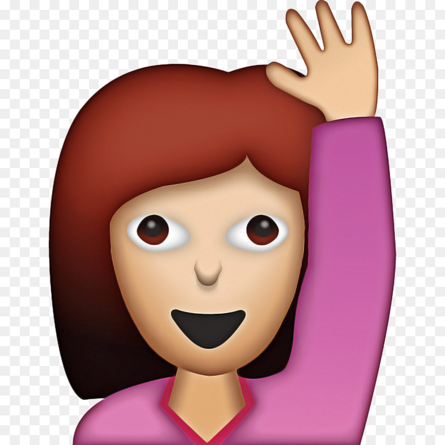 Emoji Sonriente，Gesto De La Mano PNG