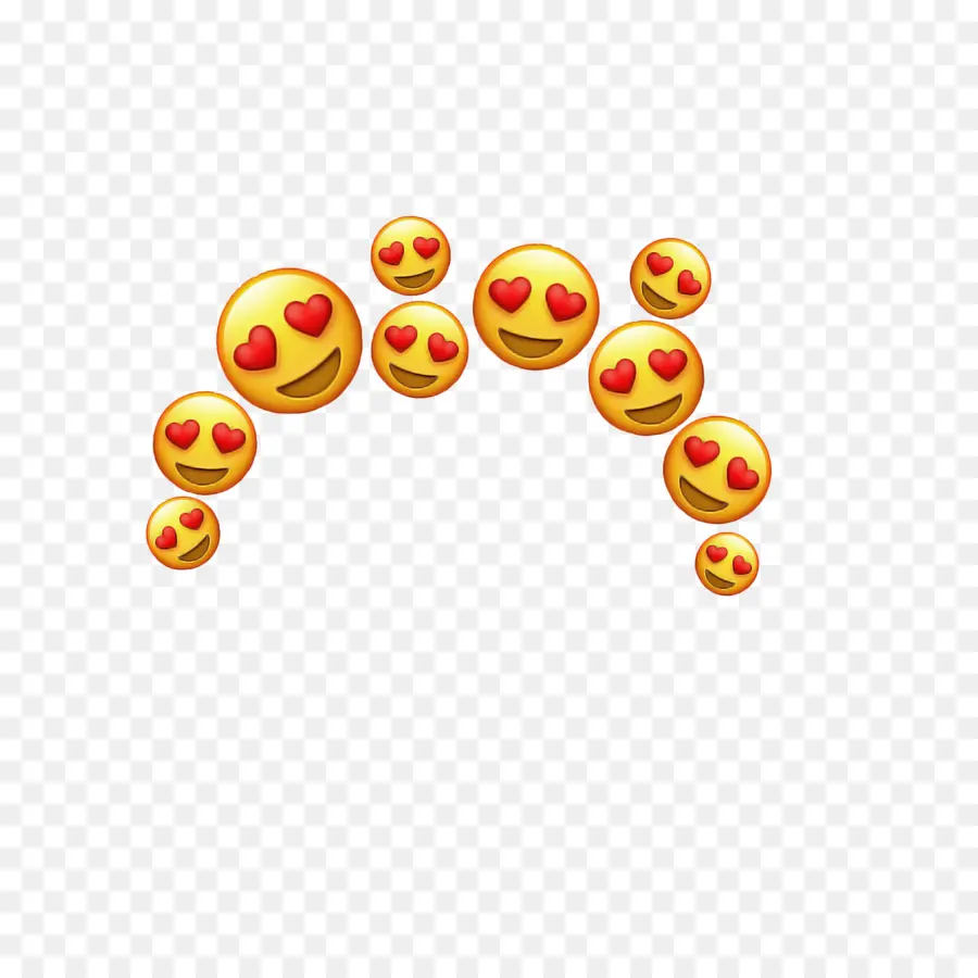 Emojis De Ojos De Corazón，Amar PNG