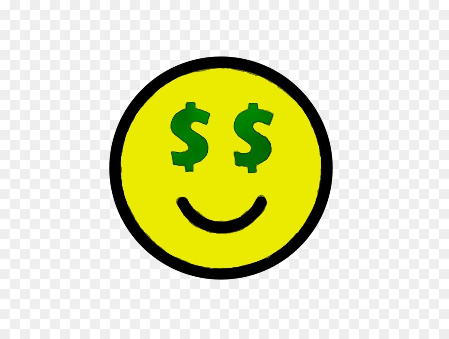 Smiley De Ojos De Dólar，Rostro PNG