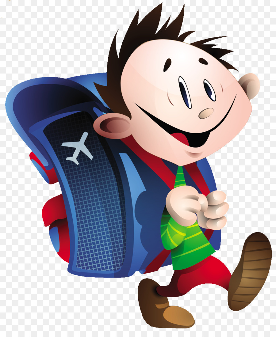 Niño Con Mochila，Niño PNG