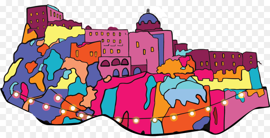 Colorido Paisaje Urbano，Edificios PNG