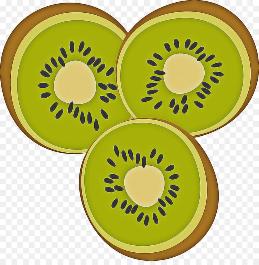 Rebanadas De Kiwi，Verde PNG