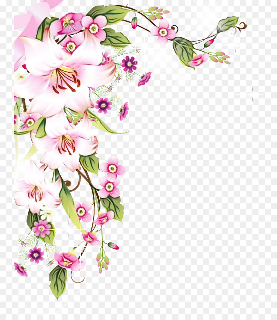 Decoración Floral，Flores PNG