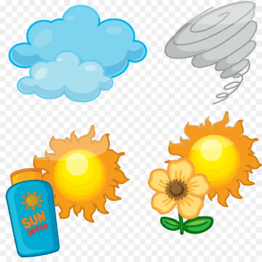 Iconos Del Tiempo，Nube PNG