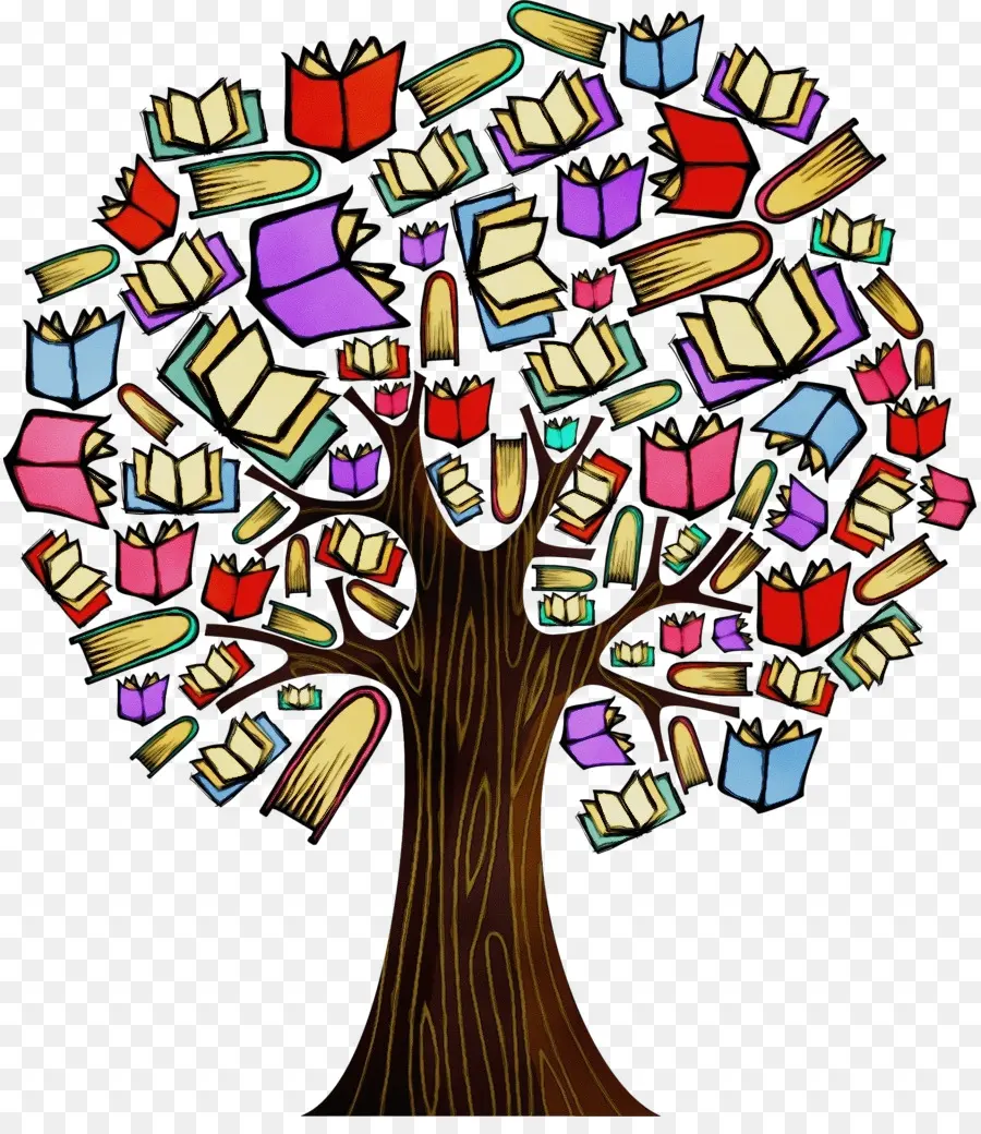 Libro，Árbol PNG