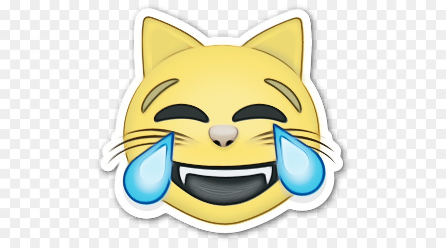 Gato，Cara Con Lágrimas De Alegría Emoji PNG