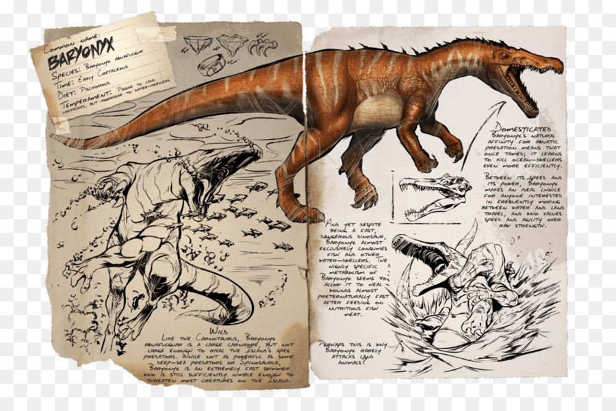 Baryonyx，Arca De Supervivencia Evolucionado PNG