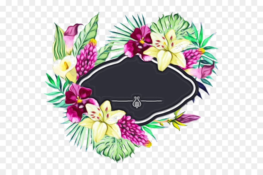 Diseño Floral，Pintura A La Acuarela PNG