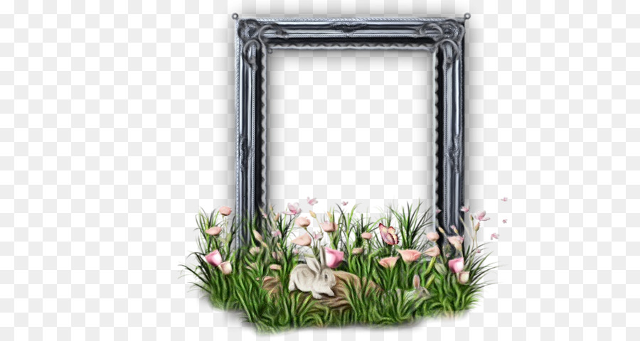 Diseño Floral，Rectángulo M PNG